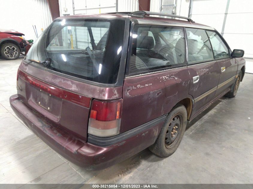 1992 Subaru Legacy L VIN: 4S3BJ6324N7902624 Lot: 38215854