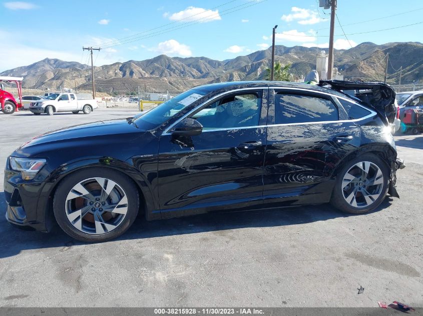 2022 Audi E-Tron Sportback Premium S Line Quattro VIN: WA11AAGE8NB019880 Lot: 38215928