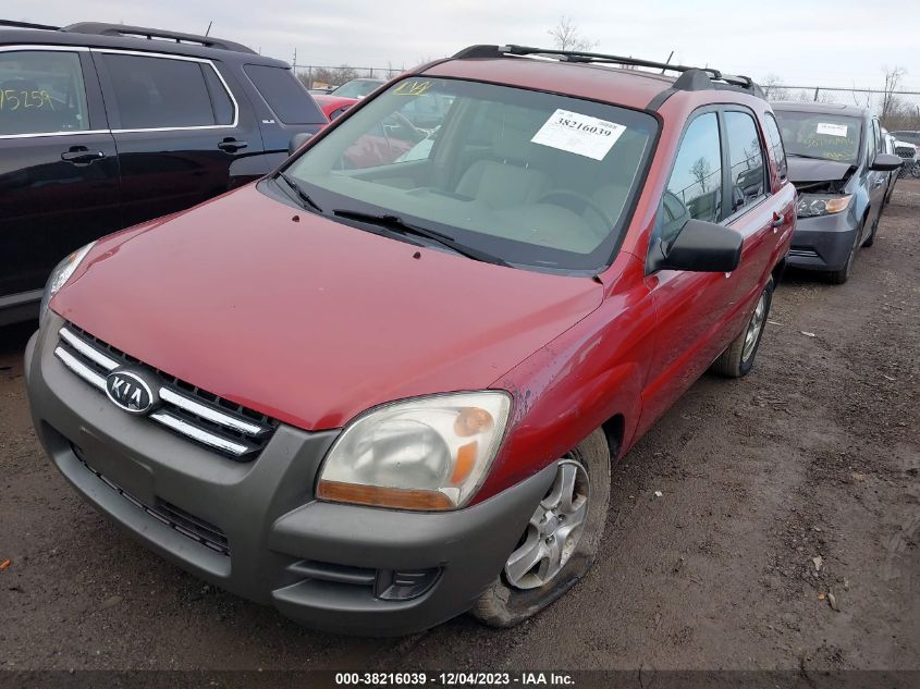 2007 Kia Sportage Lx VIN: KNDJF724377372168 Lot: 38216039