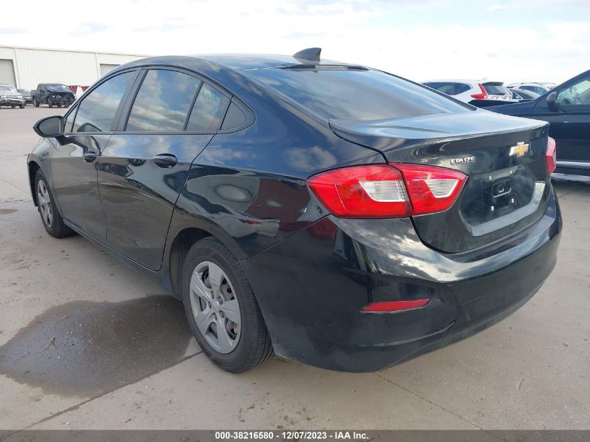 2018 Chevrolet Cruze Ls Auto VIN: 1G1BC5SM4J7126165 Lot: 38216580