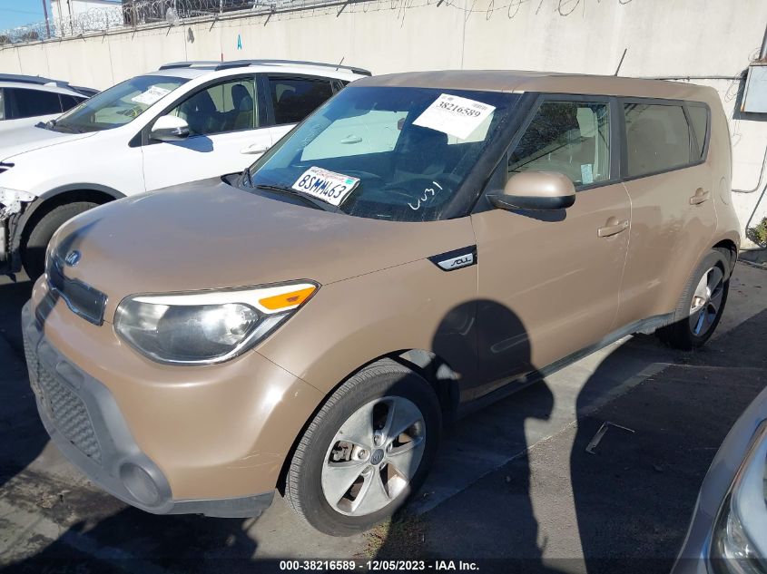 2015 Kia Soul VIN: KNDJN2A2XF7219310 Lot: 38216589