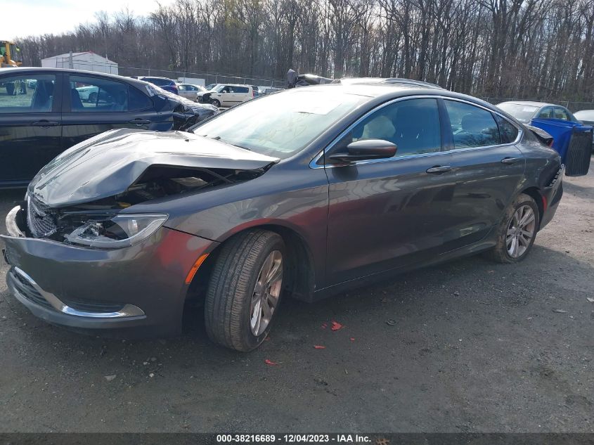 2015 Chrysler 200 Limited VIN: 1C3CCCAB4FN595263 Lot: 38216689