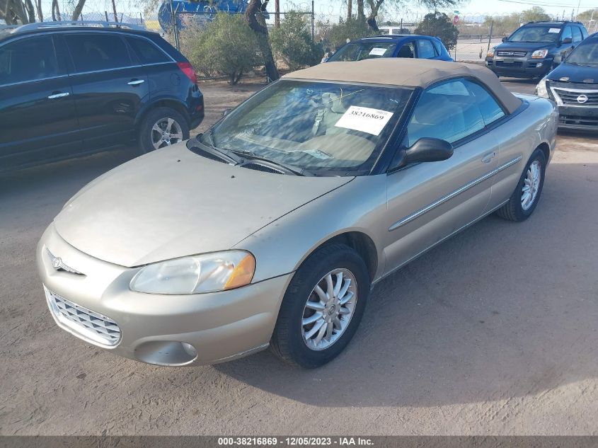 2002 Chrysler Sebring Lxi VIN: 1C3EL55R72N169475 Lot: 38216869