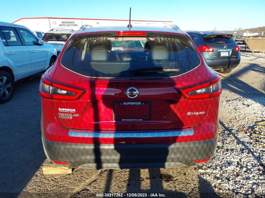 2022 Nissan Rogue Sport Sv Awd Xtronic Cvt VIN: JN1BJ1BW6NW482249 Lot: 38217262