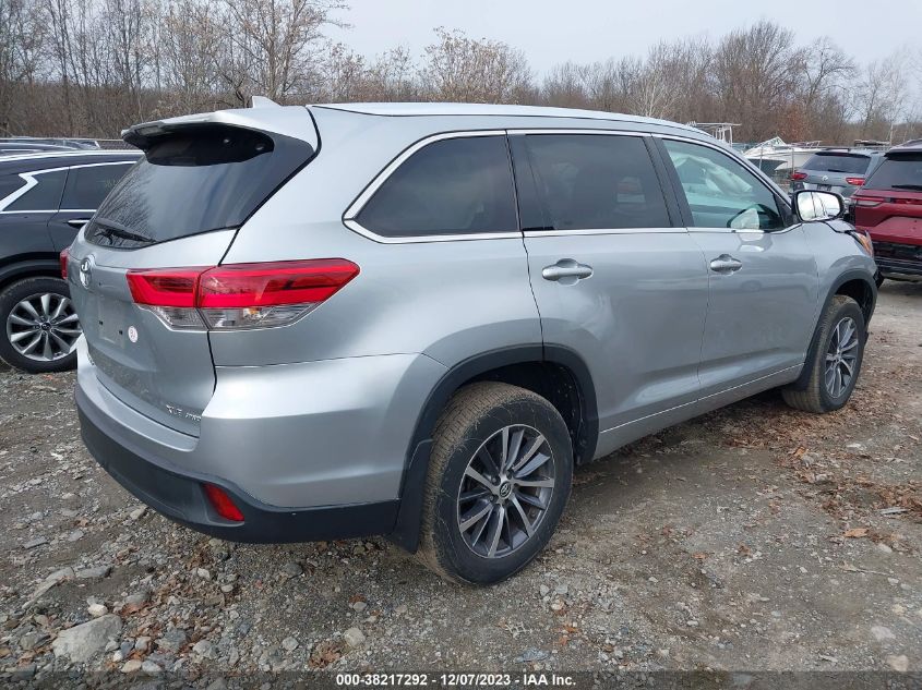 2017 Toyota Highlander Xle VIN: 5TDJZRFHXHS452011 Lot: 38217292