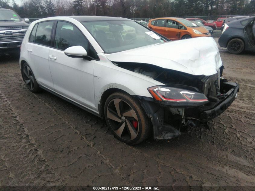 2018 Volkswagen Golf Gti 2.0T Autobahn VIN: 3VW547AU1JM294069 Lot: 38217419