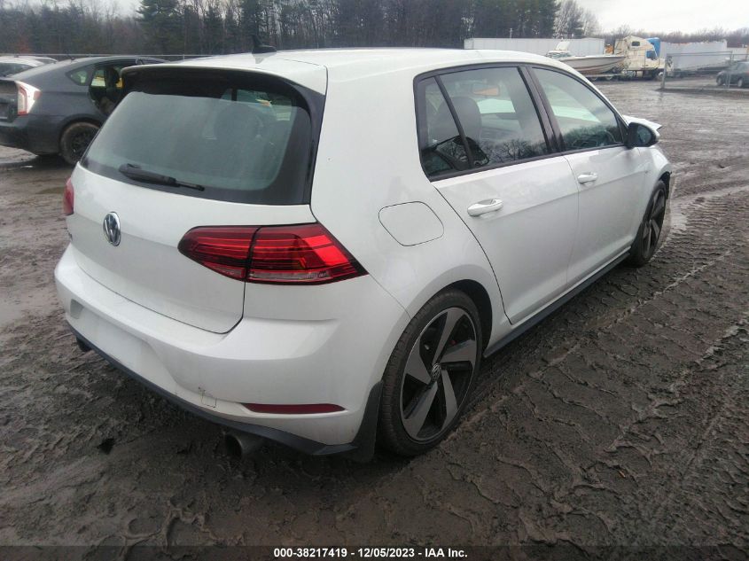 2018 Volkswagen Golf Gti 2.0T Autobahn VIN: 3VW547AU1JM294069 Lot: 38217419