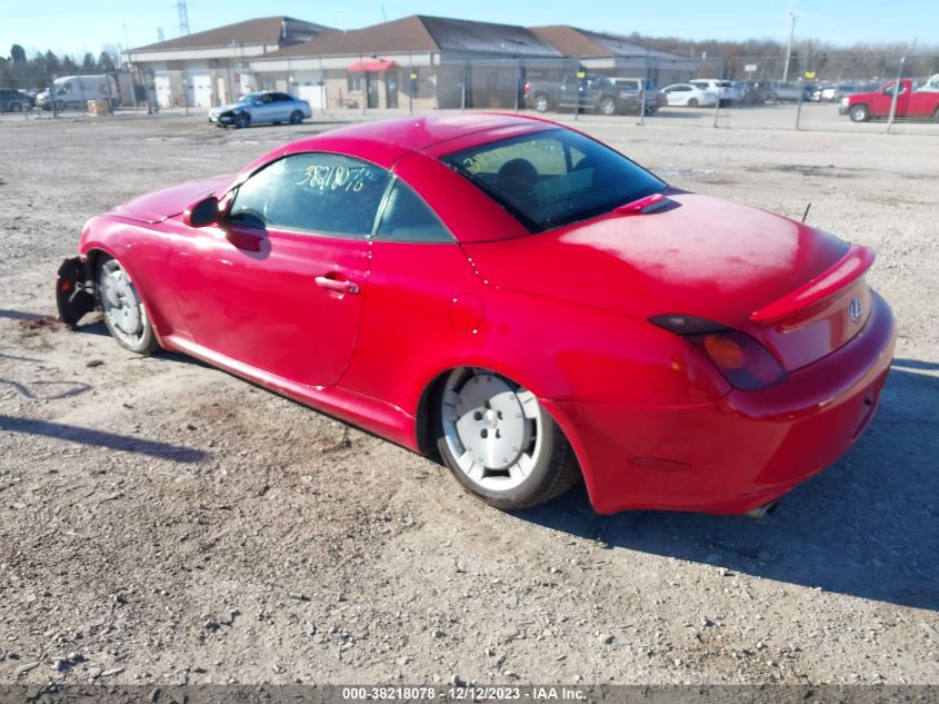 2005 Lexus Sc 430 VIN: JTHFN48Y950062922 Lot: 38218078