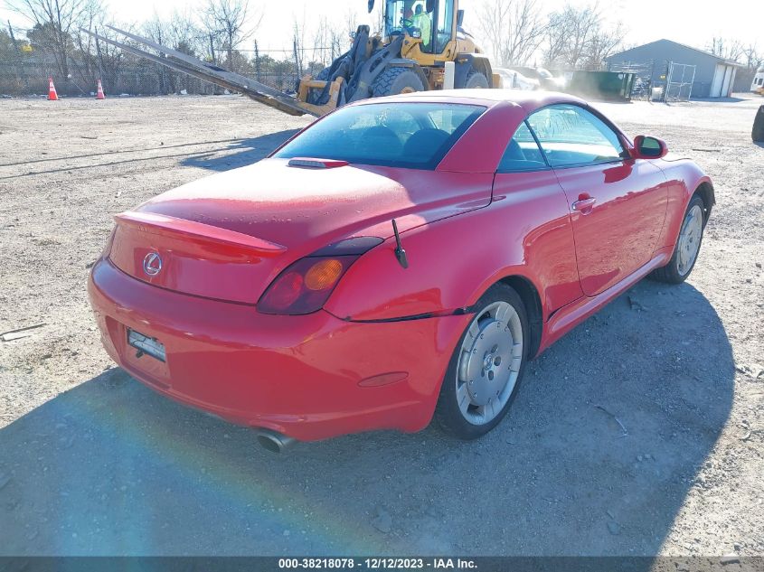 2005 Lexus Sc 430 VIN: JTHFN48Y950062922 Lot: 38218078