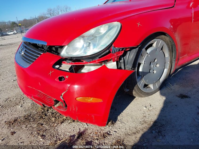 2005 Lexus Sc 430 VIN: JTHFN48Y950062922 Lot: 38218078