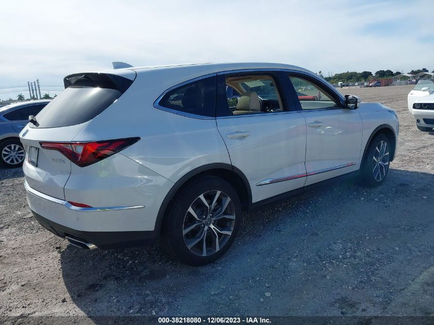 2022 Acura Mdx Technology Package VIN: 5J8YD9H49NL011301 Lot: 38218080