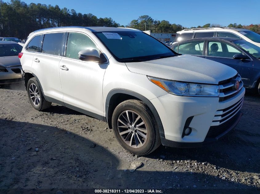 2019 Toyota Highlander Xle VIN: 5TDJZRFH5KS577635 Lot: 38218311