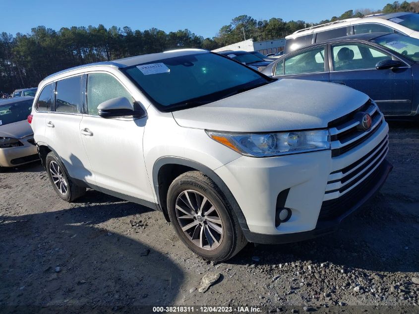 2019 Toyota Highlander Xle VIN: 5TDJZRFH5KS577635 Lot: 38218311