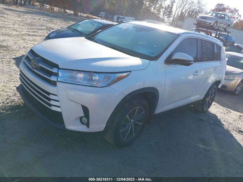 2019 Toyota Highlander Xle VIN: 5TDJZRFH5KS577635 Lot: 38218311