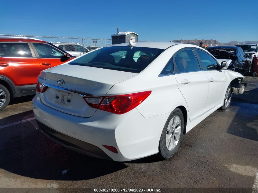 2014 Hyundai Sonata Gls VIN: 5NPEB4AC6EH824207 Lot: 38219200