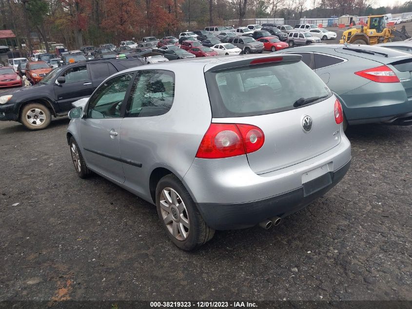 2007 Volkswagen Rabbit VIN: WVWBR71K17W186520 Lot: 38219323