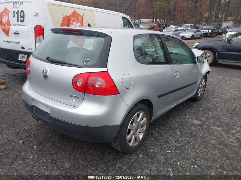 2007 Volkswagen Rabbit VIN: WVWBR71K17W186520 Lot: 38219323