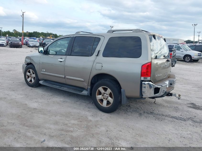 2007 Nissan Armada Se VIN: 5N1AA08A97N721022 Lot: 38220738