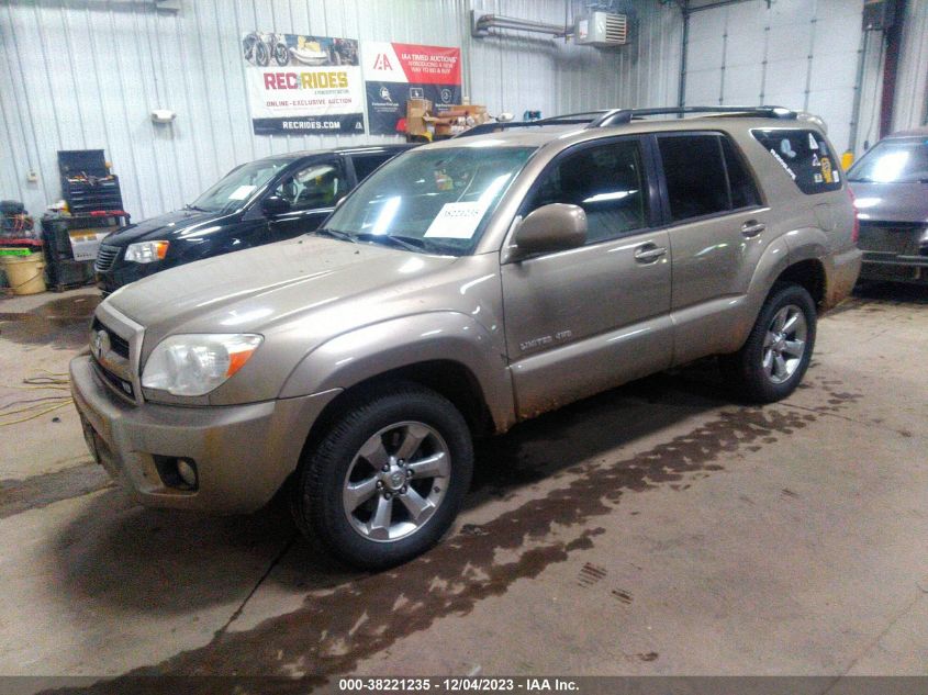 2006 Toyota 4Runner Limited V8 VIN: JTEBT17R368033459 Lot: 38221235