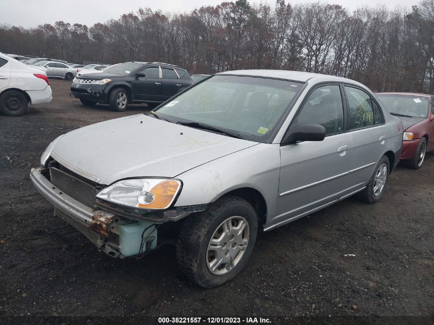 2002 Honda Civic Lx VIN: 2HGES16592H533392 Lot: 38221557