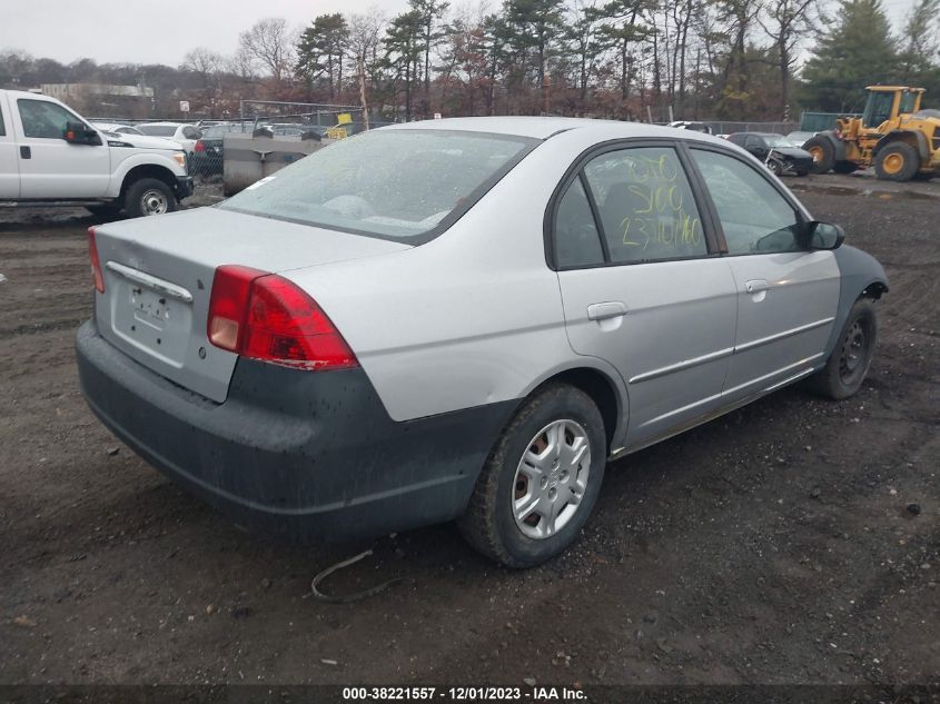 2002 Honda Civic Lx VIN: 2HGES16592H533392 Lot: 38221557