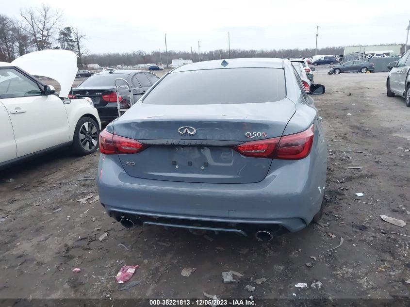 2023 Infiniti Q50 Red Sport 400 Awd VIN: JN1FV7DR5PM590540 Lot: 38221813