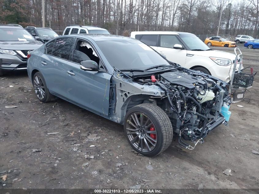 2023 Infiniti Q50 Red Sport 400 Awd VIN: JN1FV7DR5PM590540 Lot: 38221813