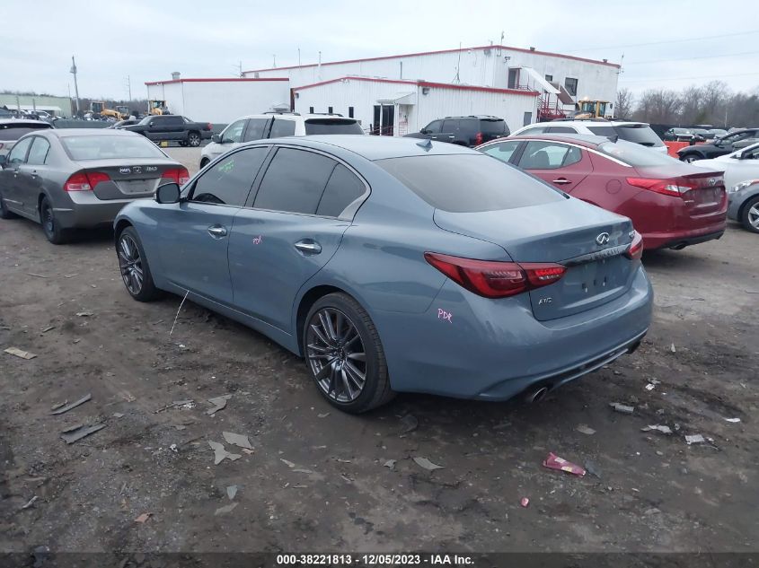 2023 Infiniti Q50 Red Sport 400 Awd VIN: JN1FV7DR5PM590540 Lot: 38221813