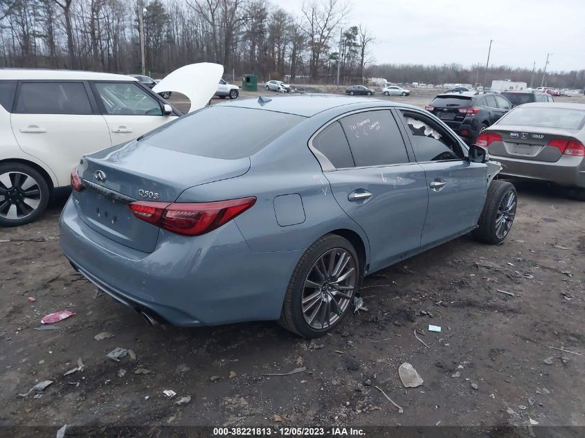 2023 Infiniti Q50 Red Sport 400 Awd VIN: JN1FV7DR5PM590540 Lot: 38221813