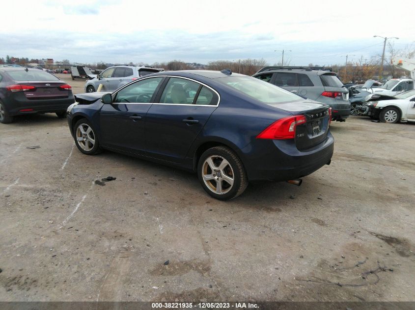 2013 Volvo S60 T5/T5 Platinum VIN: YV1612FH8D1234025 Lot: 38221935