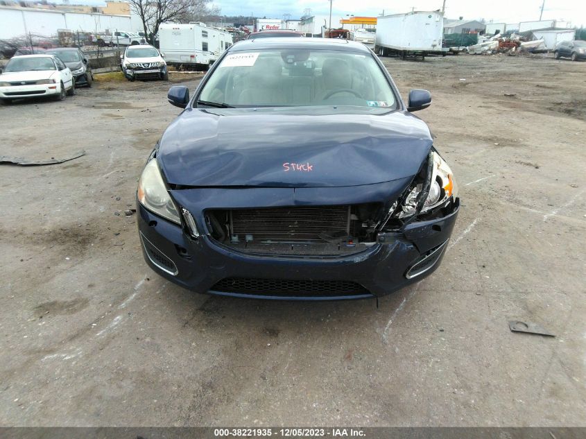 2013 Volvo S60 T5/T5 Platinum VIN: YV1612FH8D1234025 Lot: 38221935