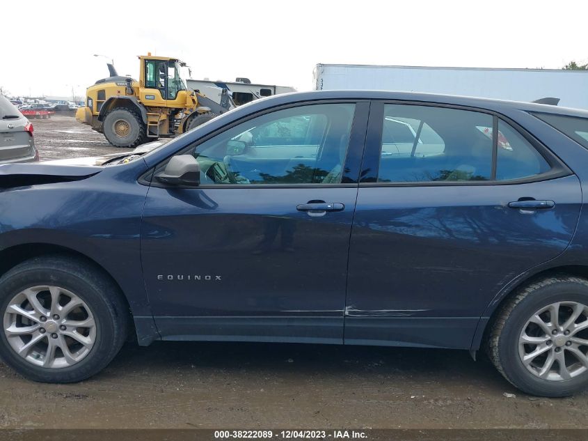 2018 Chevrolet Equinox Ls VIN: 3GNAXREV2JL123027 Lot: 38222089