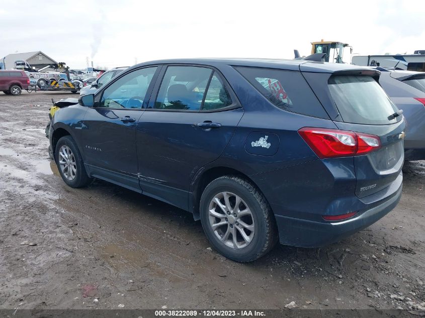 2018 Chevrolet Equinox Ls VIN: 3GNAXREV2JL123027 Lot: 38222089