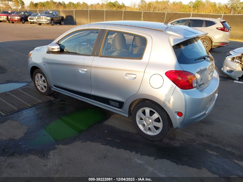 2015 Mitsubishi Mirage Es VIN: ML32A4HJ9FH052279 Lot: 38222091