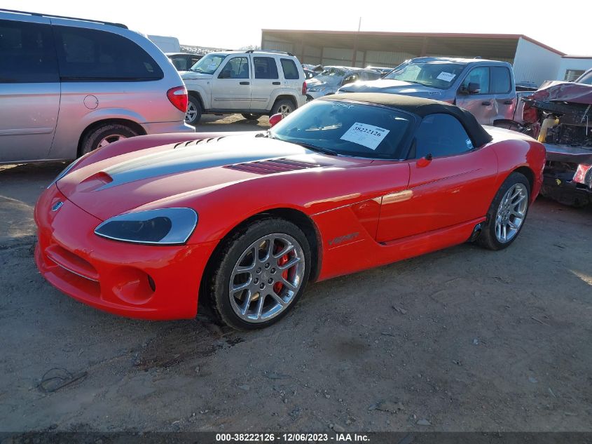 2004 Dodge Viper Srt10 VIN: 1B3JZ65Z34V100317 Lot: 38222126