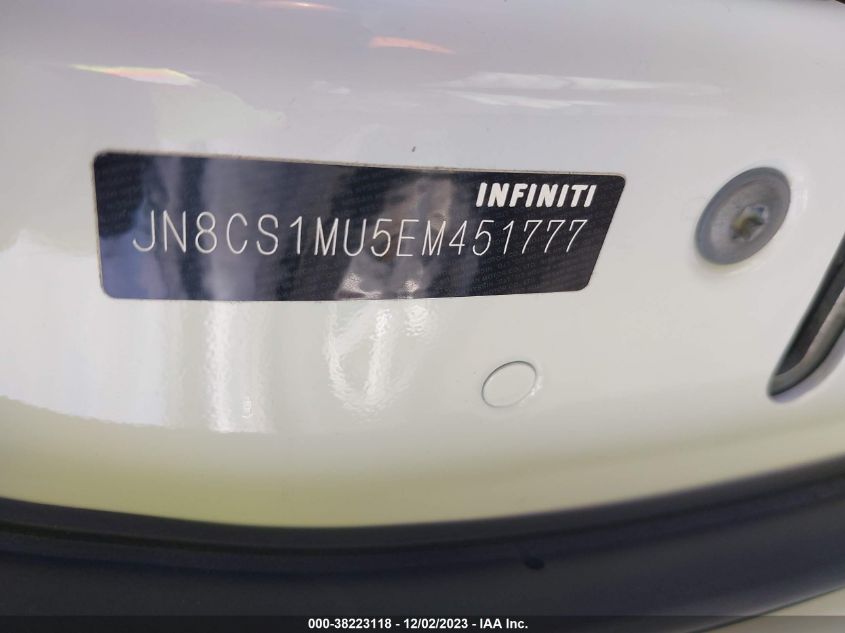 JN8CS1MU5EM451777 2014 Infiniti Qx70