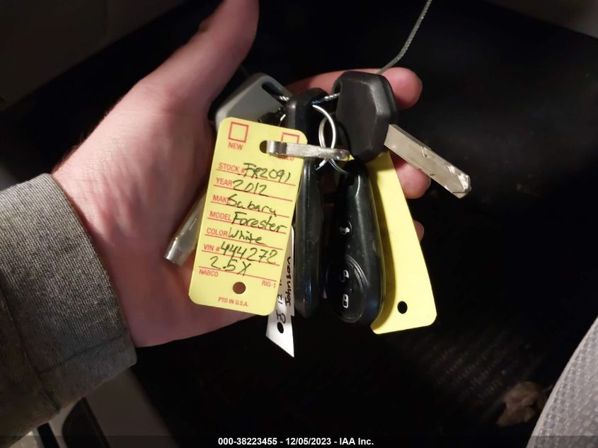 2012 Subaru Forester 2.5X VIN: JF2SHBBCXCH444272 Lot: 38223455