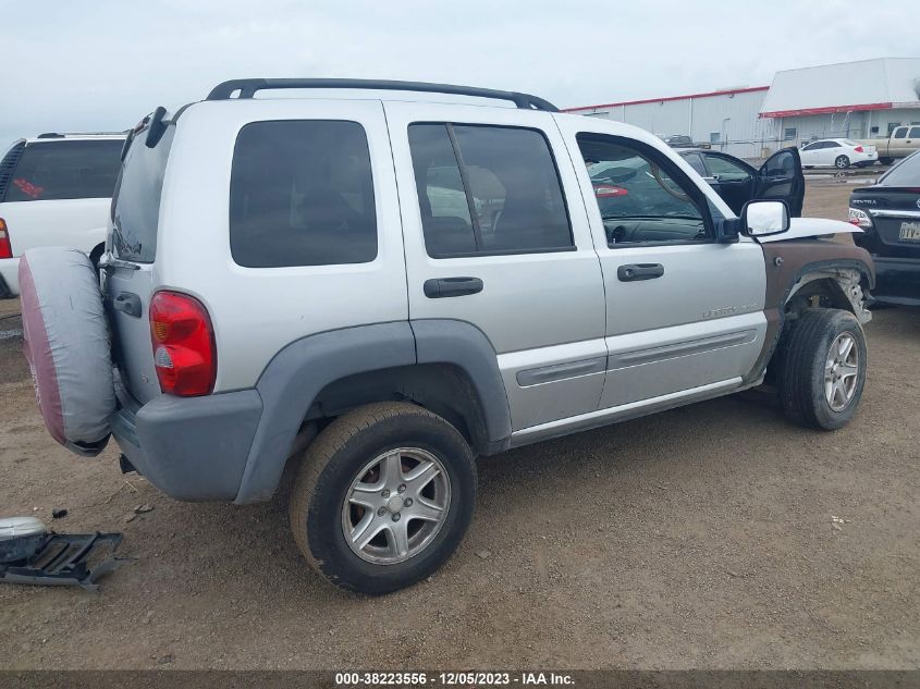 2002 Jeep Liberty Sport VIN: 1J4GK48K72W171103 Lot: 38223556