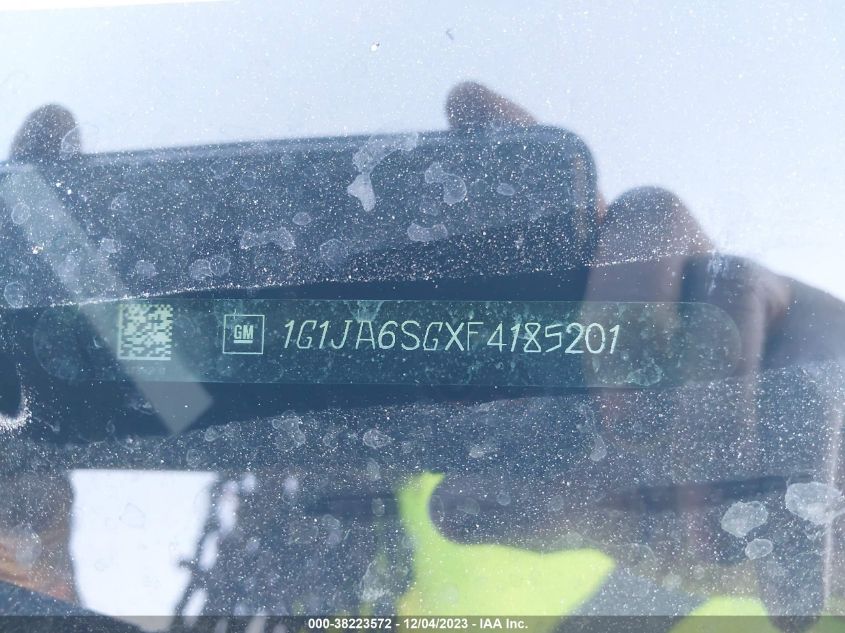 2015 Chevrolet Sonic Ls Auto VIN: 1G1JA6SGXF4185201 Lot: 38223572