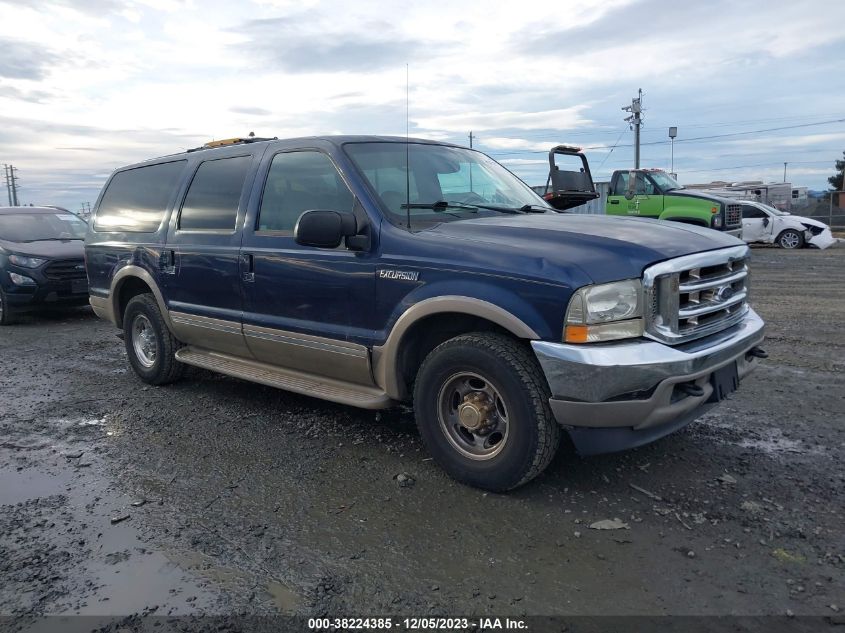2002 Ford Excursion Limited Ultimate/Limited VIN: 1FMNU42S72EC93302 Lot: 38224385