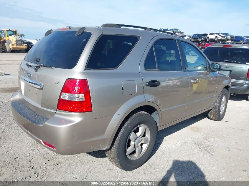 2008 Kia Sorento Lx VIN: KNDJD735485761086 Lot: 38224562