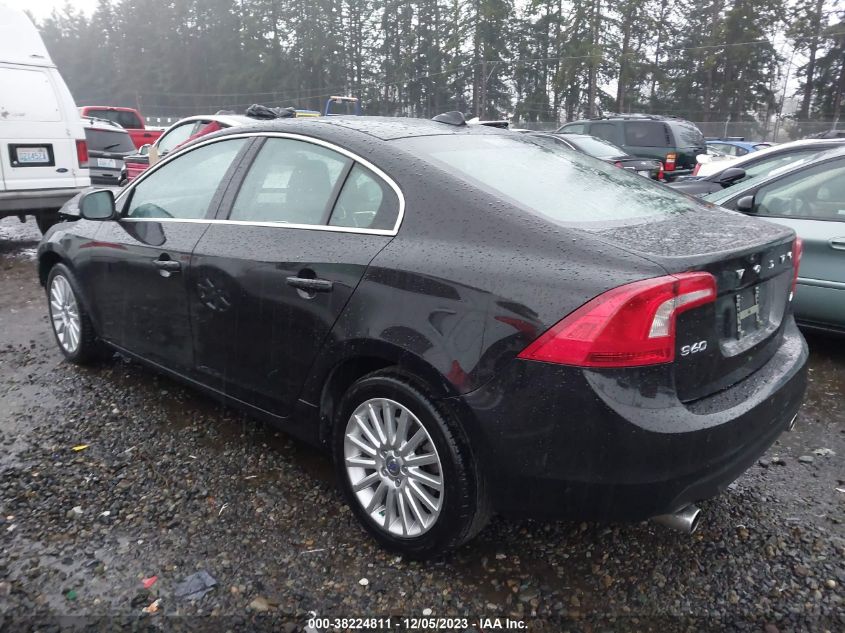 2013 Volvo S60 T5/T5 Platinum/T5 Premier/T5 Premier Plus VIN: YV1612FSXD2205373 Lot: 38224811