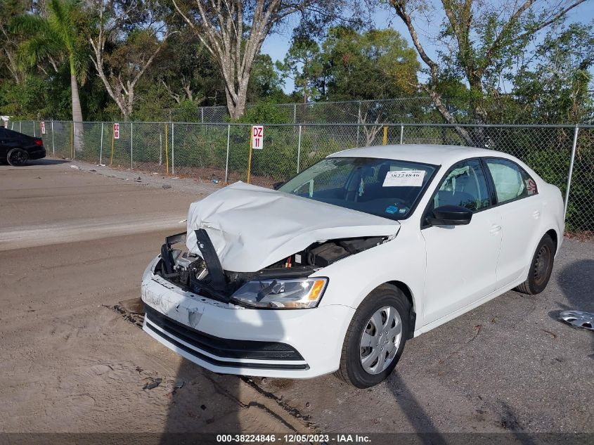 2016 Volkswagen Jetta 1.4T S VIN: 3VW267AJ8GM308464 Lot: 38224846