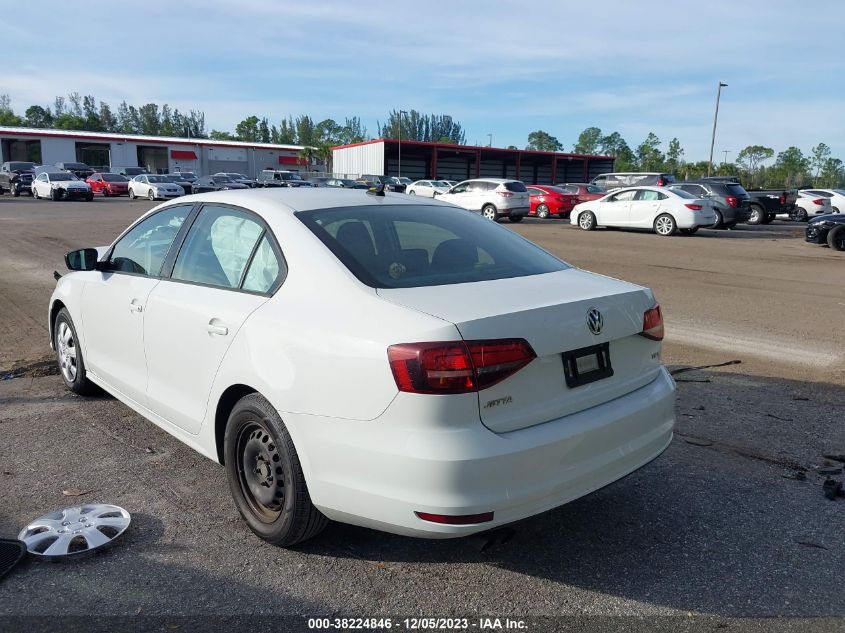 2016 Volkswagen Jetta 1.4T S VIN: 3VW267AJ8GM308464 Lot: 38224846