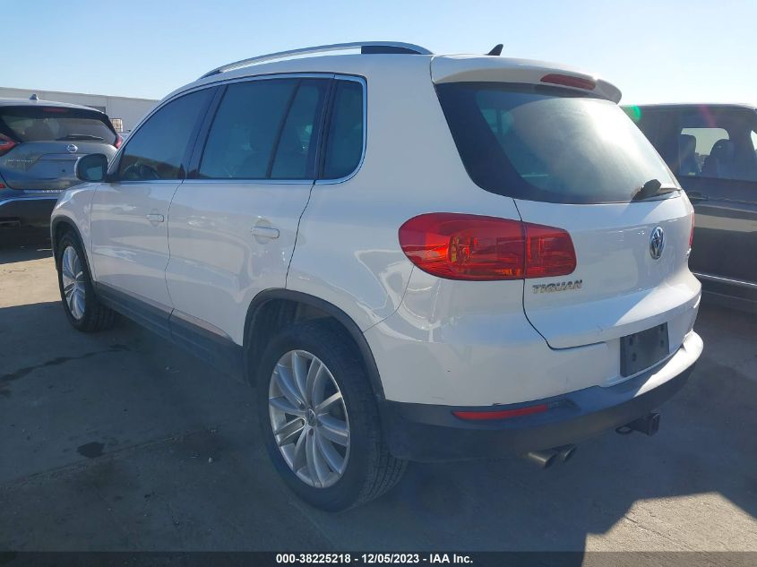 2013 Volkswagen Tiguan Se VIN: WVGAV3AX0DW563888 Lot: 38225218