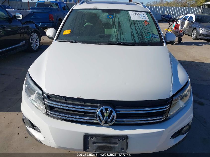 2013 Volkswagen Tiguan Se VIN: WVGAV3AX0DW563888 Lot: 38225218