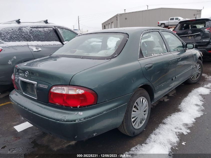 2000 Mazda 626 Es/Lx VIN: 1YVGF22C1Y5168450 Lot: 38225231