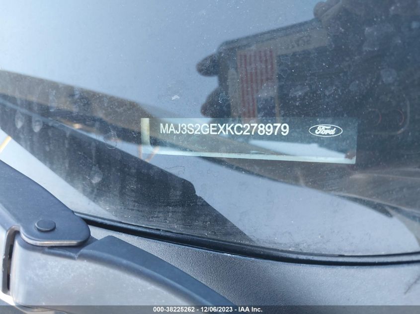 2019 Ford Ecosport Se VIN: MAJ3S2GEXKC278979 Lot: 38225262