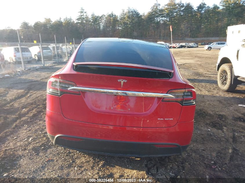 2020 Tesla Model X Long Range Dual Motor All-Wheel Drive/Long Range Plus Dual Motor All-Wheel Drive VIN: 5YJXCDE21LF263563 Lot: 38225456