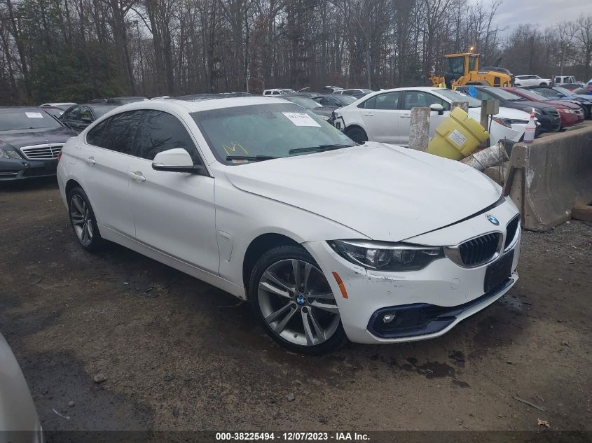 2019 BMW 430I Gran Coupe xDrive VIN: WBA4J3C54KBL06663 Lot: 38225494